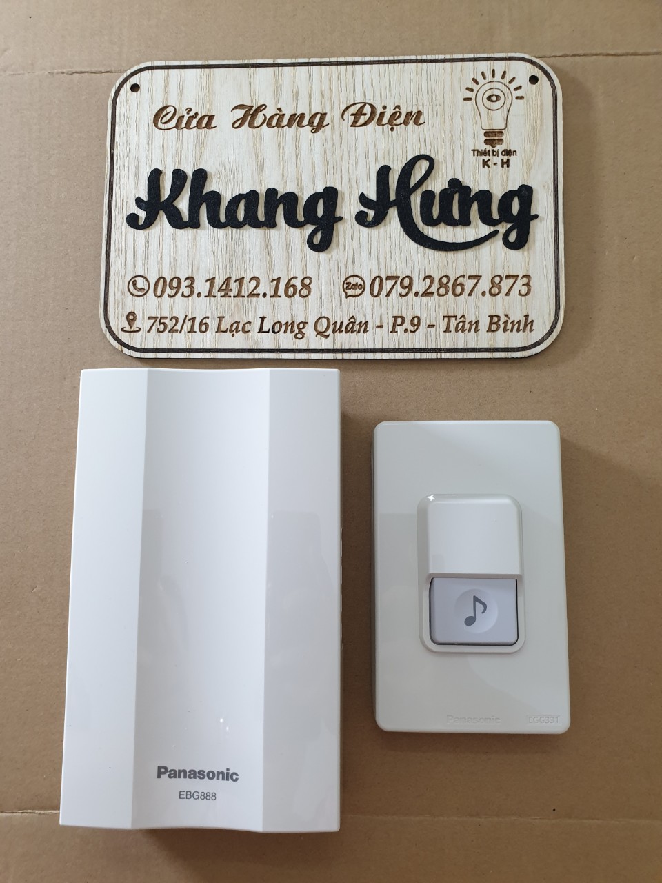 [PANASONIC] Bộ Chuông Cửa ( Chuông Điện có dây) gồm chuông và nút bấm