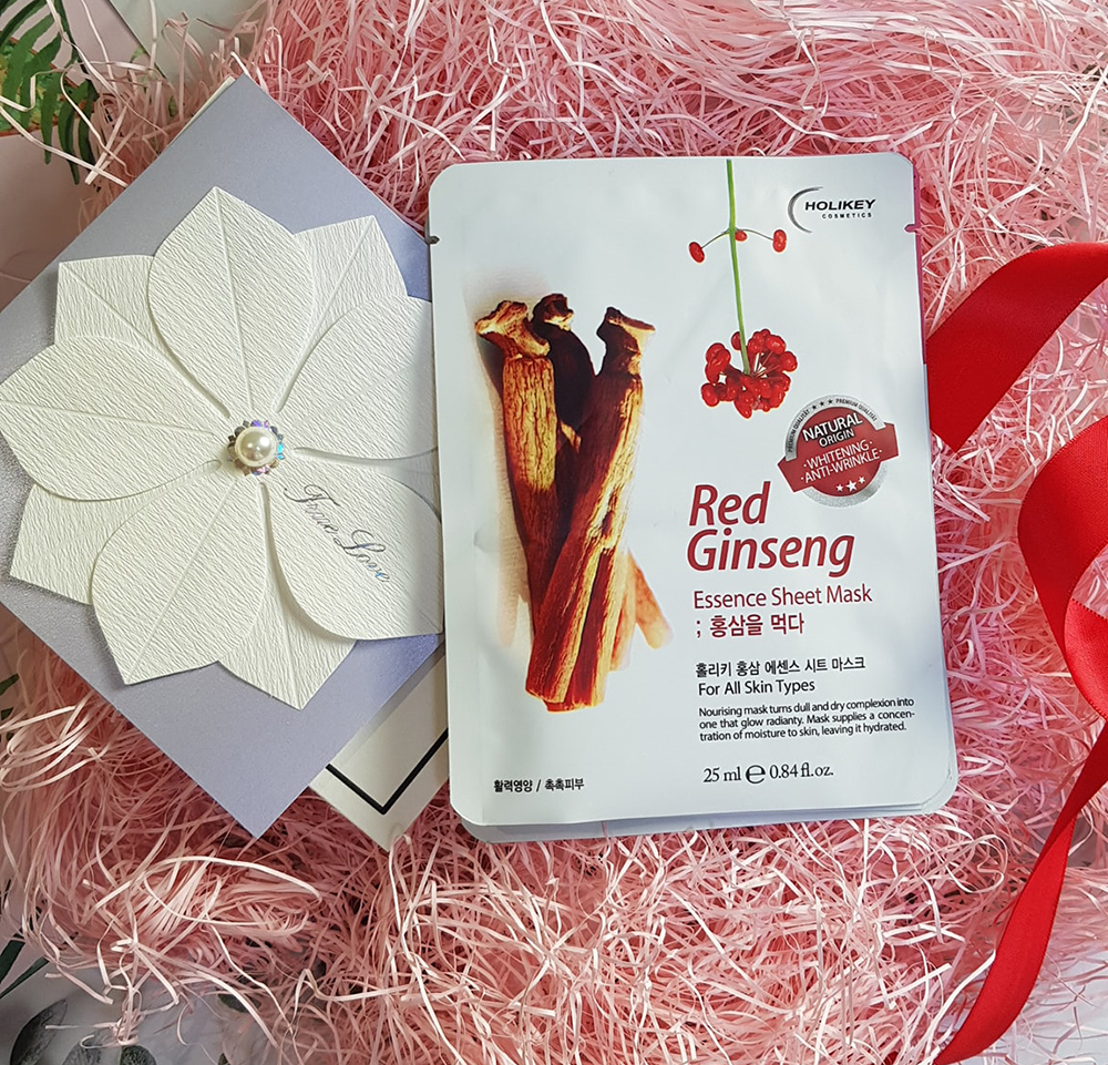 Mặt Nạ Holikey Red Ginseng Essence Sheet Mask Nhân Sâm Đỏ 25ml