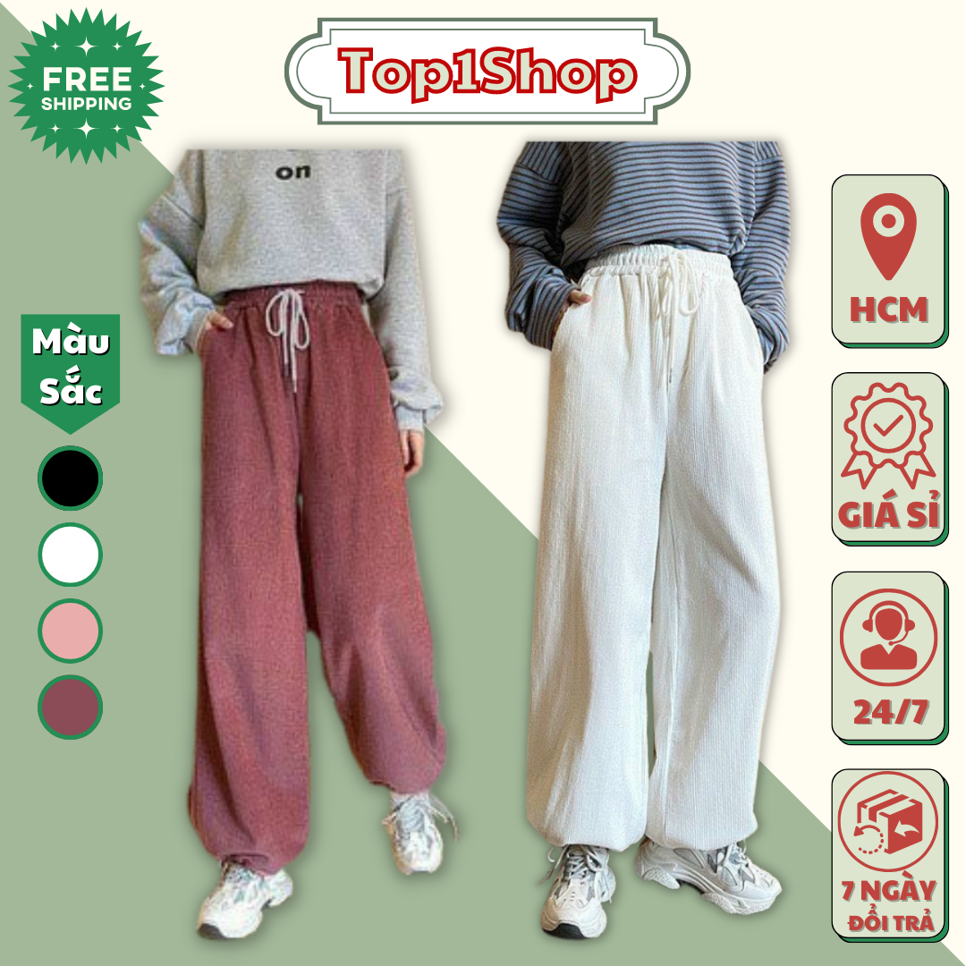 Quần Nhung Ống Suông ,Chất Liệu Vải Nhung Dày Dặn Cao Cấp Phù Hợp Với Mùa Hè Hot Trend .Tp