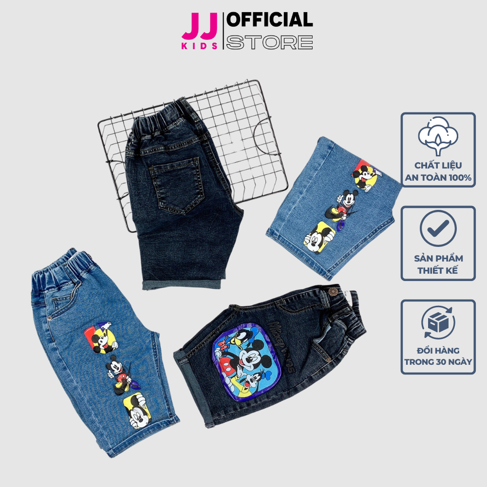 Quần jean bé trai,quần jean lững bé trai năng động thoải mái size đại| FREESHIP MAX - JJ Kids Fashion