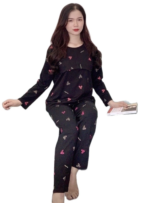 Đồ bộ bầu và sau sinh mùa đông dài tay,100% cottong mềm đẹp,nhiều mầu