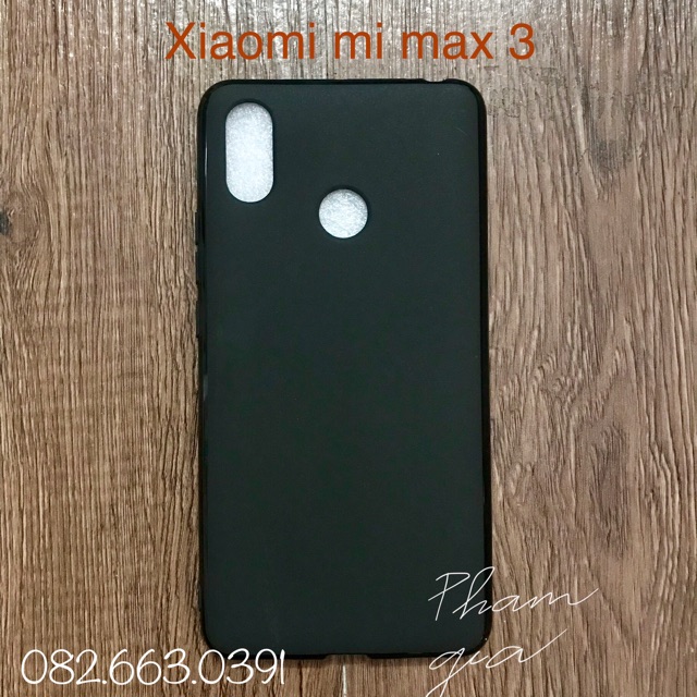 Ốp lưng Xiaomi Mi Max 3 dẻo đen
