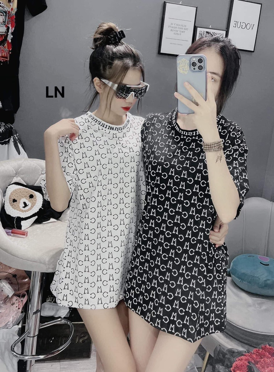áo phông siêu hót m.k.c chất cotton mềm mátfom thụng.