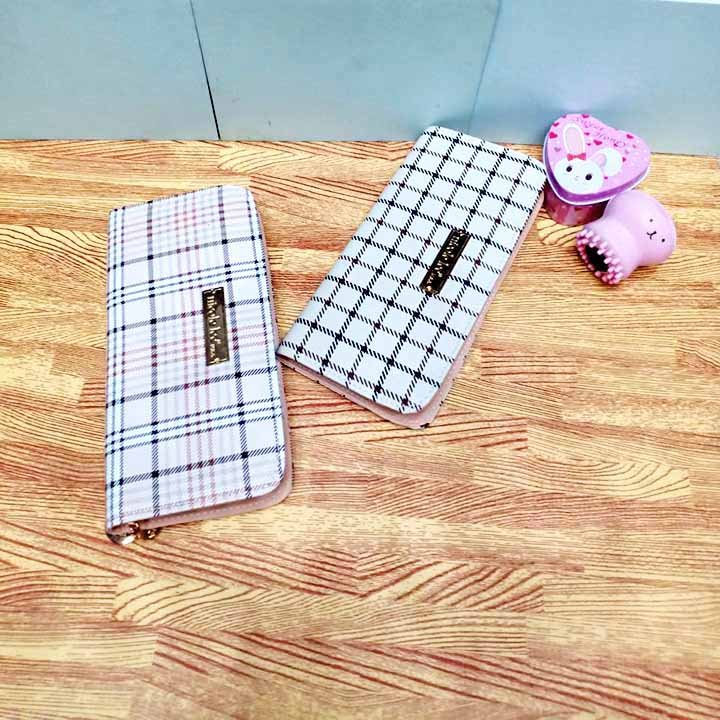 [4 Màu] Ví Nữ Mini DÀI Cầm Tay Phong Cách Hàn Quốc Chất Liệu Cao Cấp Mềm Mại Dễ Vệ Sinh Phù Hợp Nhiều Phong Cách M66