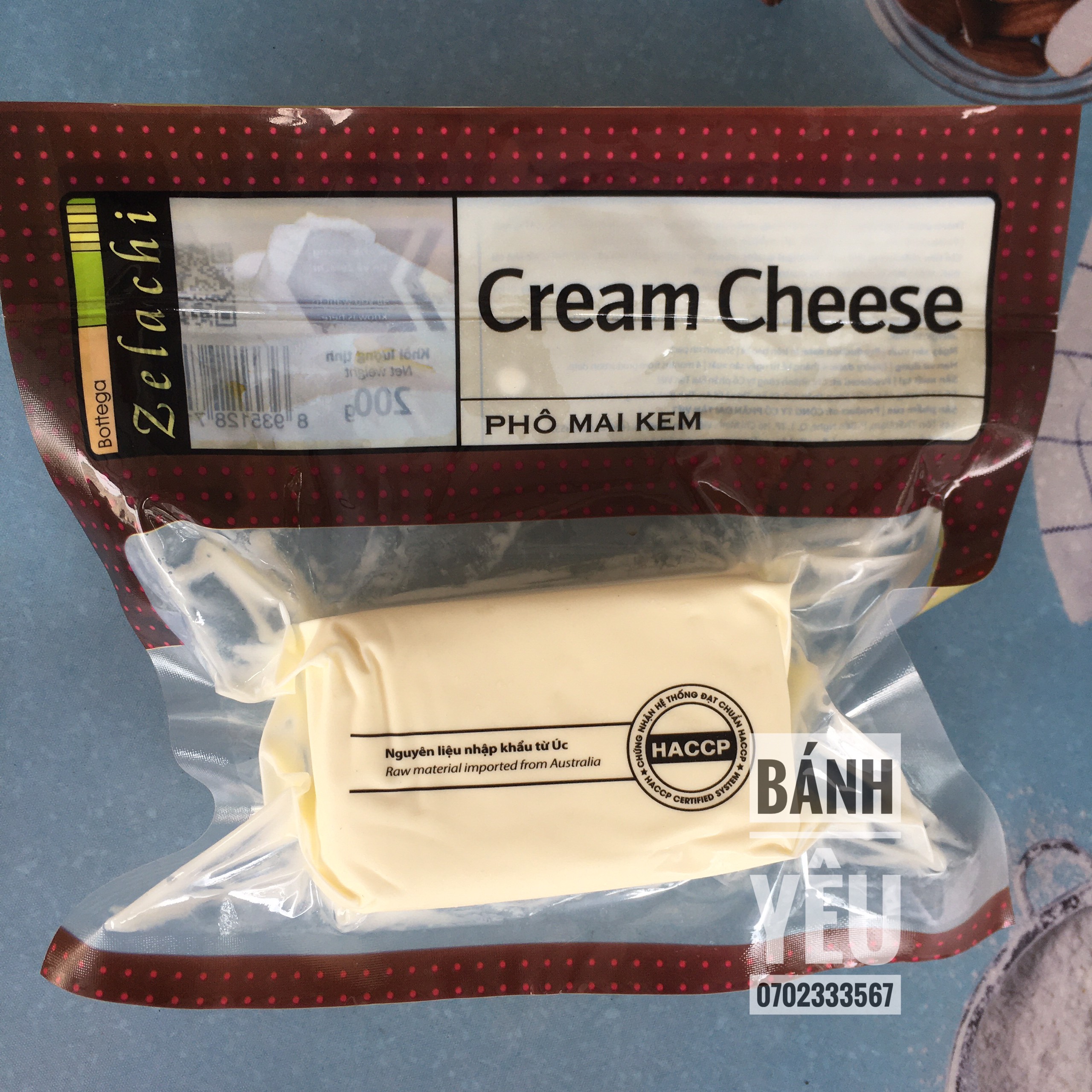 Cream cheese Phô mai kem Zelachi 200g