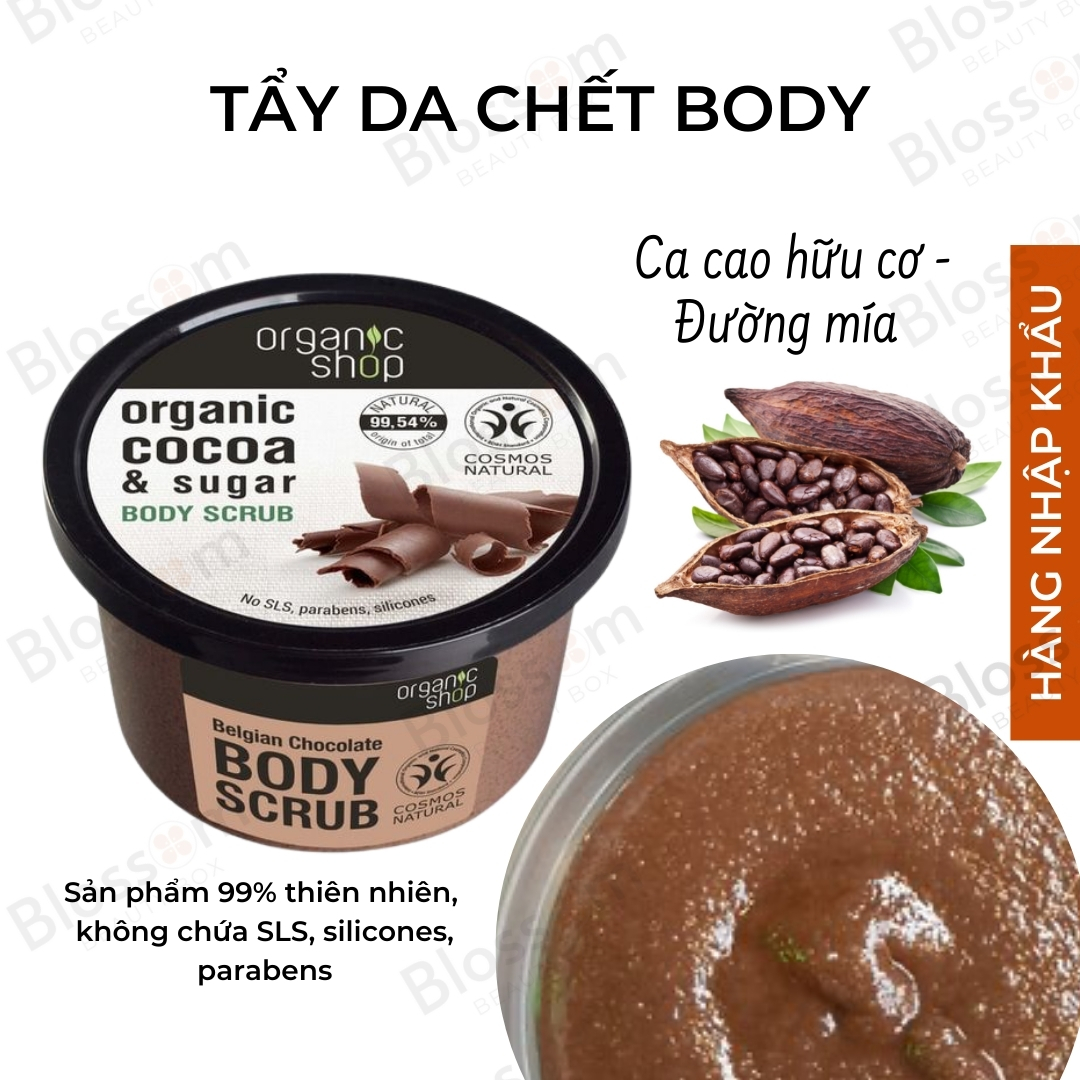 Tẩy da chết toàn thân Organic Shop #Blossom_beautybox