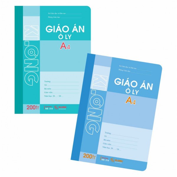 Vở giáo án ô ly - 200 trang; Ms 314 (N5)