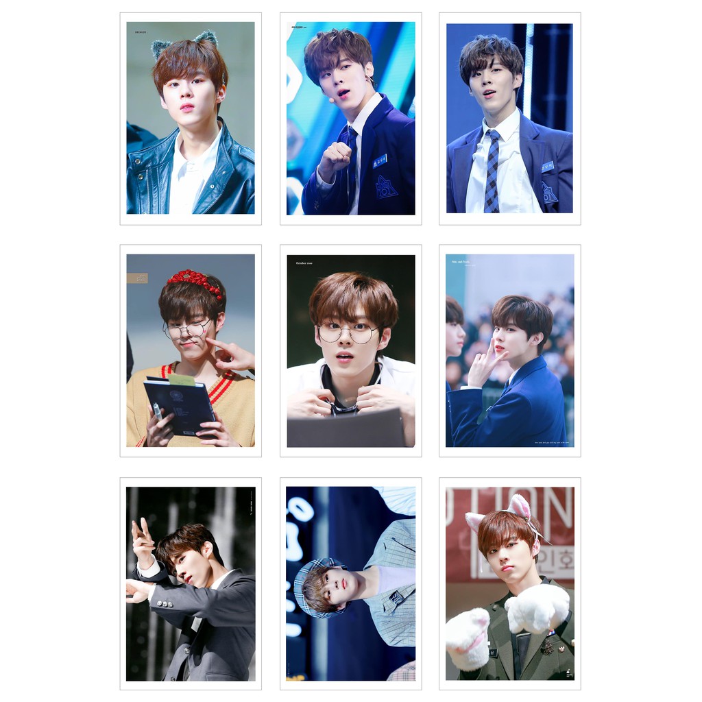 Lomo Card Ảnh KIM WOO SEOK ( WOOSHIN) - X1 ( 45 ảnh)