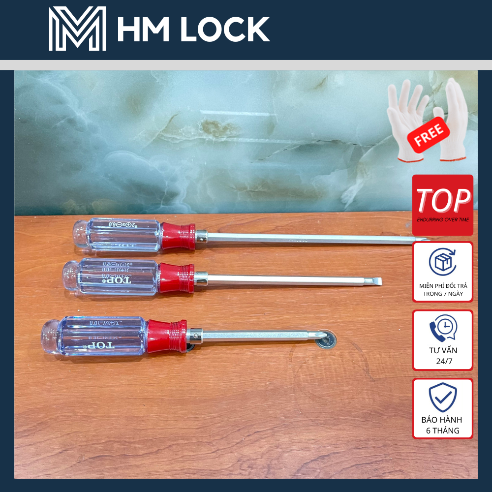 TUA VÍT 2 ĐẦU CÁN TRONG TOP - ĐỦ SIZE LỰA CHỌN - BAKE & DẸP - CÓ NAM CHÂM HÍT - HM LOCK