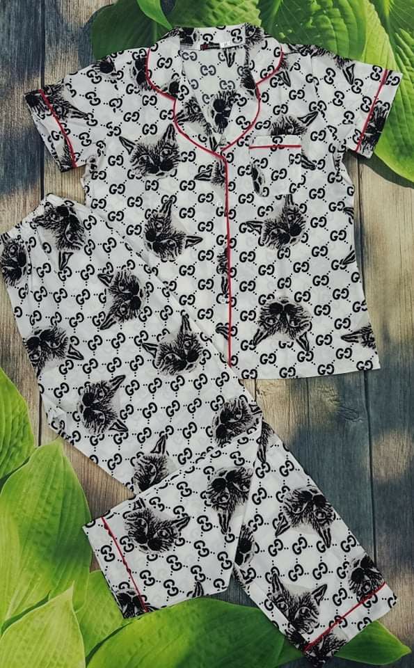 bộ lụa tay ngắn quần dài vs110 vanshop92423