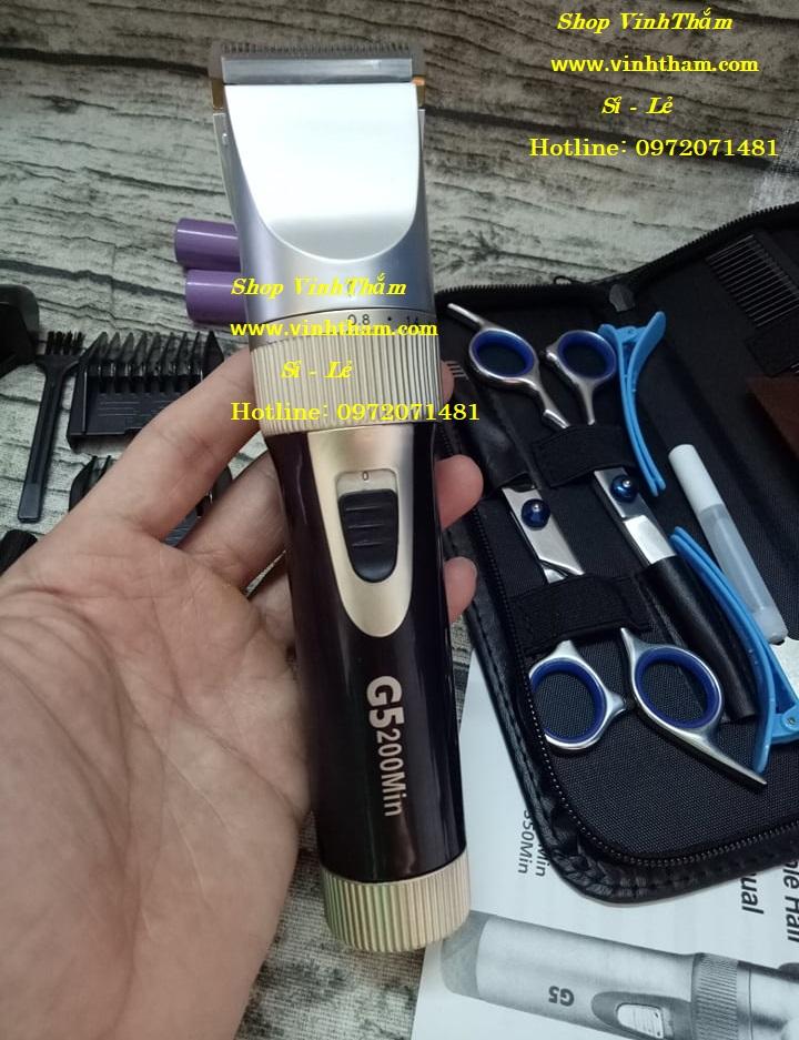 tông đơ- tông đơ cắt tóc gia đình[ Tặng kèm bộ kéo cắt tỉa + ví đựng kéo + 2 kẹp tóc + lược]