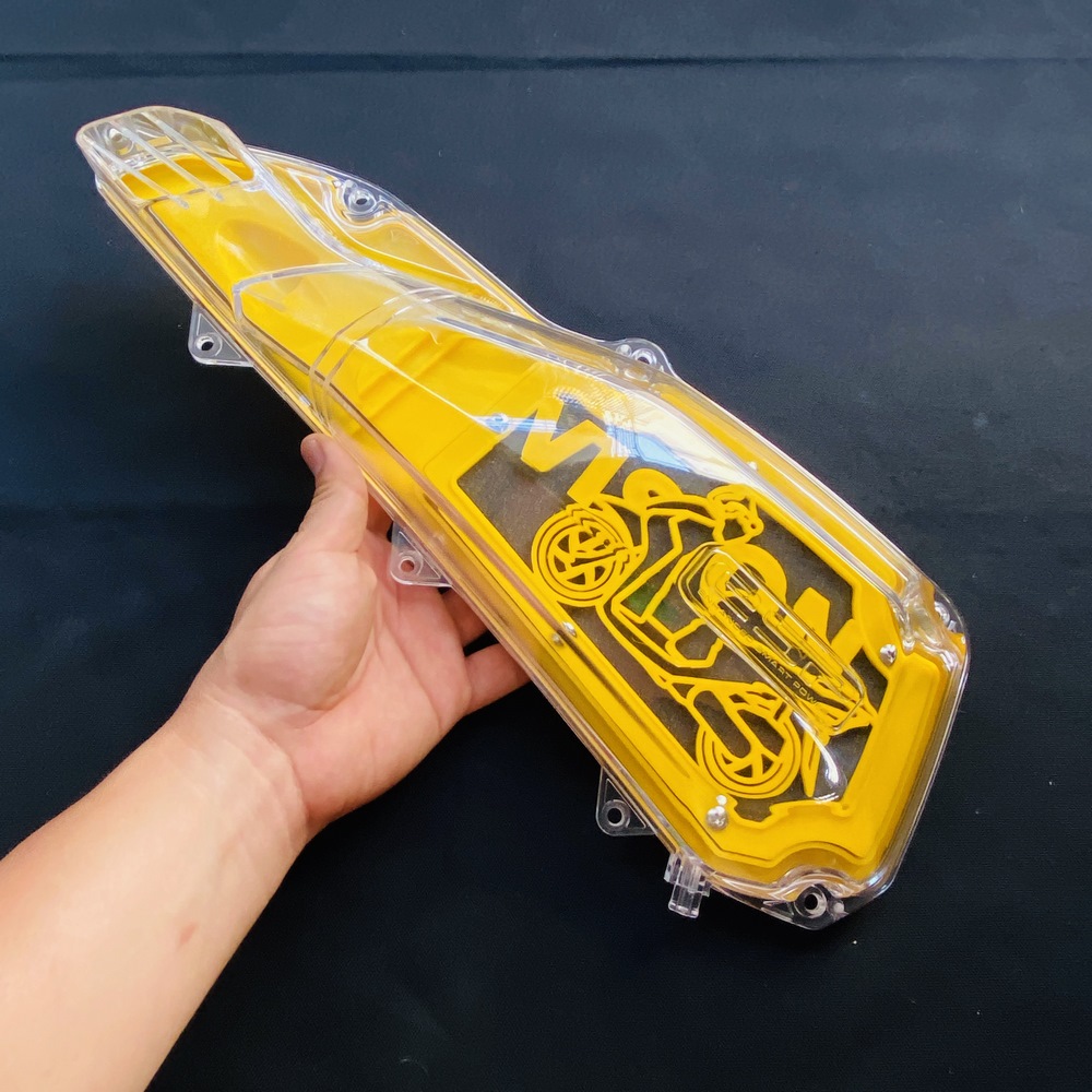 ỐP PÔ E TRONG SUỐT KẾT HỢP LỌC GIÓ ĐỘ MÀU VÀNG TRANG TRÍ XE VISION 2015 ĐẾN VISION 2019 KHÔNG ĐỤNG HÀNG