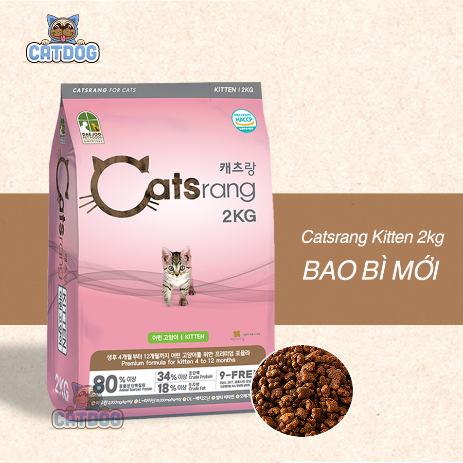 [ HỎA TỐC ] [2KG] Catsrang - Thức ăn hạt cho mèo nhỏ Catsrang Kitten
