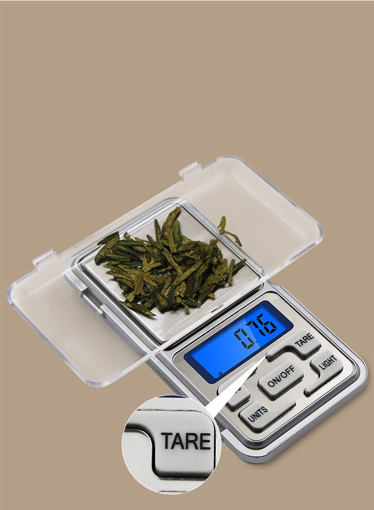 Cân điện tử chính xác 500g, cân trang sức, trà, dược liệu