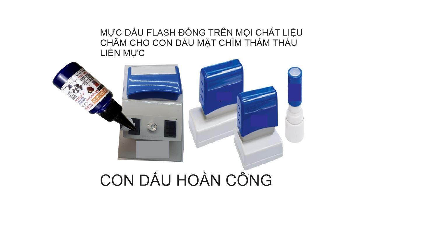 MỰC ĐÓNG DẤU FLASH CHAI TO 350ML