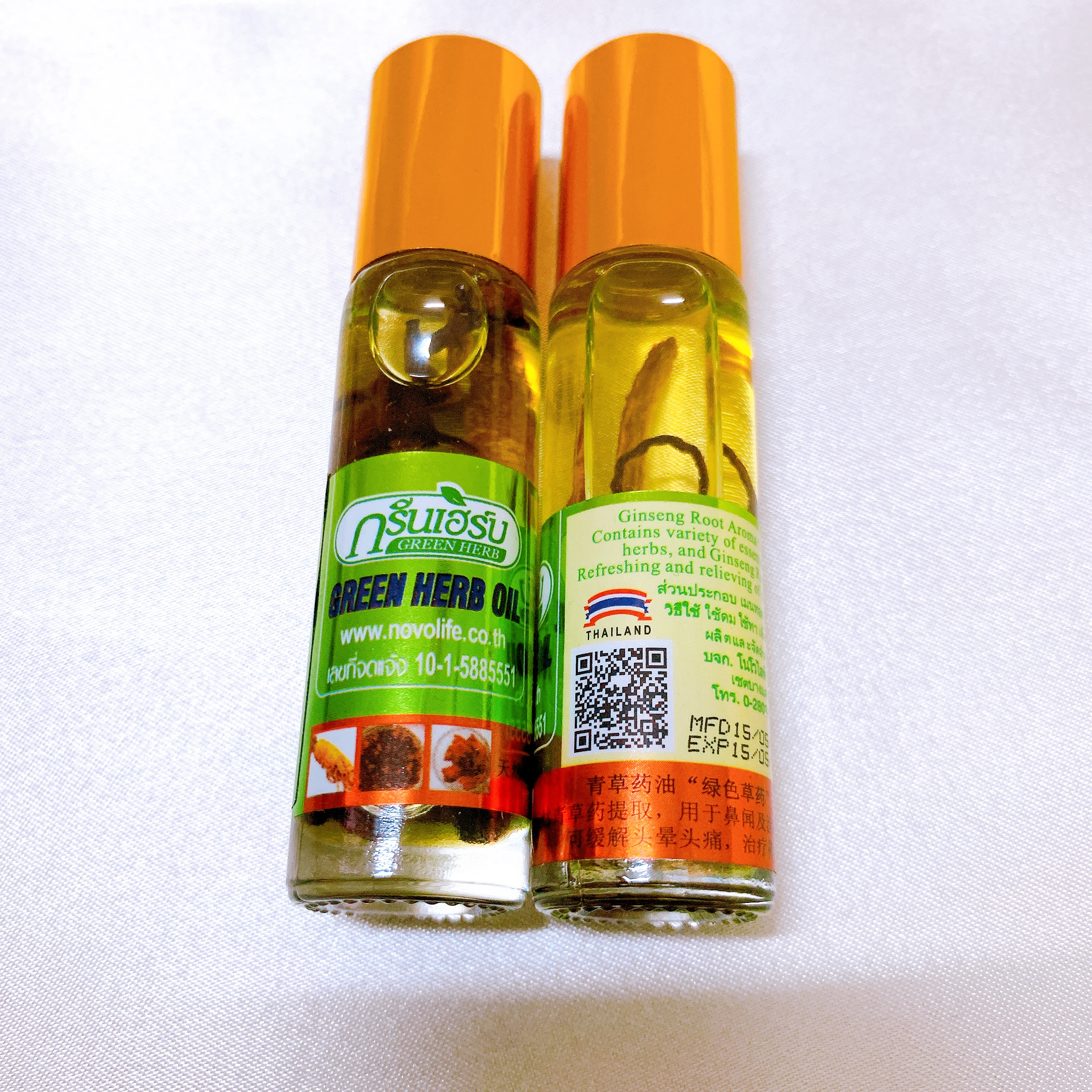 Dầu Lăn Sâm Green Herb Thái Lan 8ml-Hàng Nội Địa Thái Lan 100%