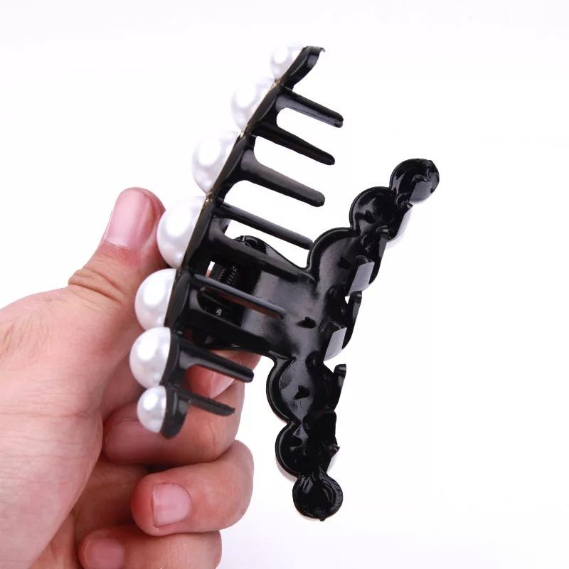 Kẹp Tóc Càng Cua Đính Hạt Dễ Thương