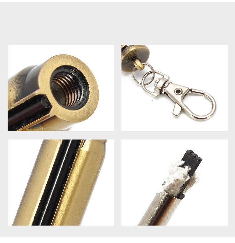 BẬT LỬA MÓC KHÓA DIÊM XĂNG HÌNH VIÊN DAN (KHÔNG CHỨA XĂNG GAS)