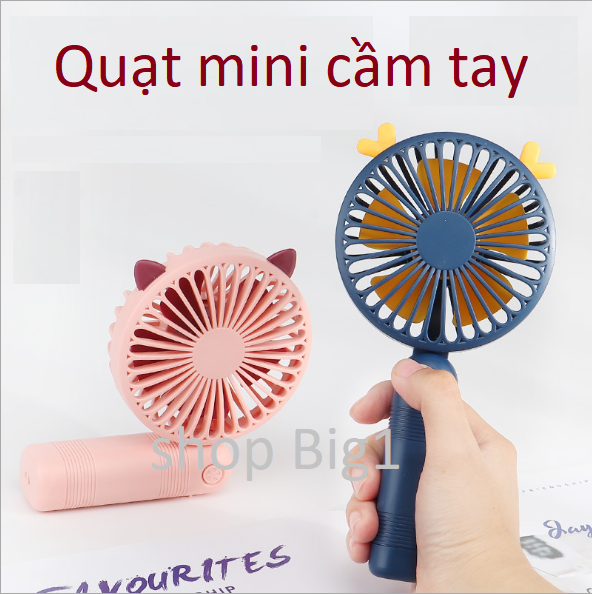 【THANH LÝ】Quạt Mini Quạt Cầm Tay Mini Fan Gấp Gọn Sạc Usb