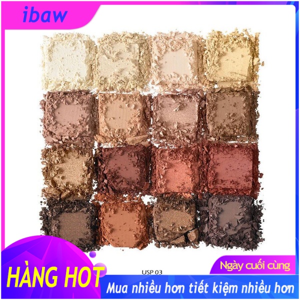 (Ibaw) Nyx ultimate shadow palette 16 colors eye-03 warm neutrals