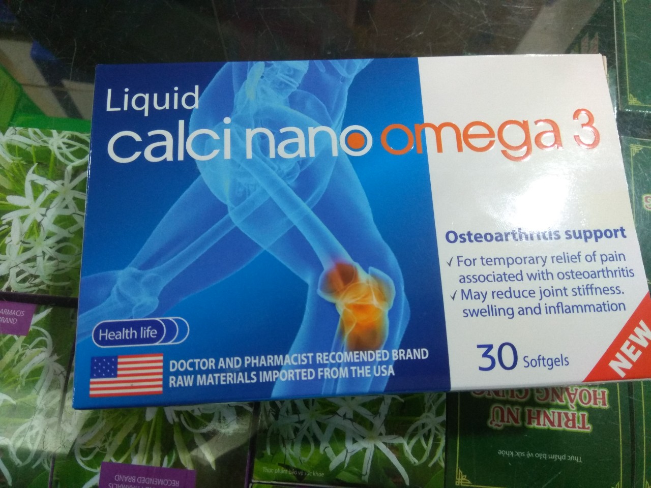 Combo 2 hộp viên uống CANXI NANO OMEGA 3 - Hỗ trợ sức khỏe xương, khớp, phát triển chiều cao và phòng ngừa loãng xương - USA