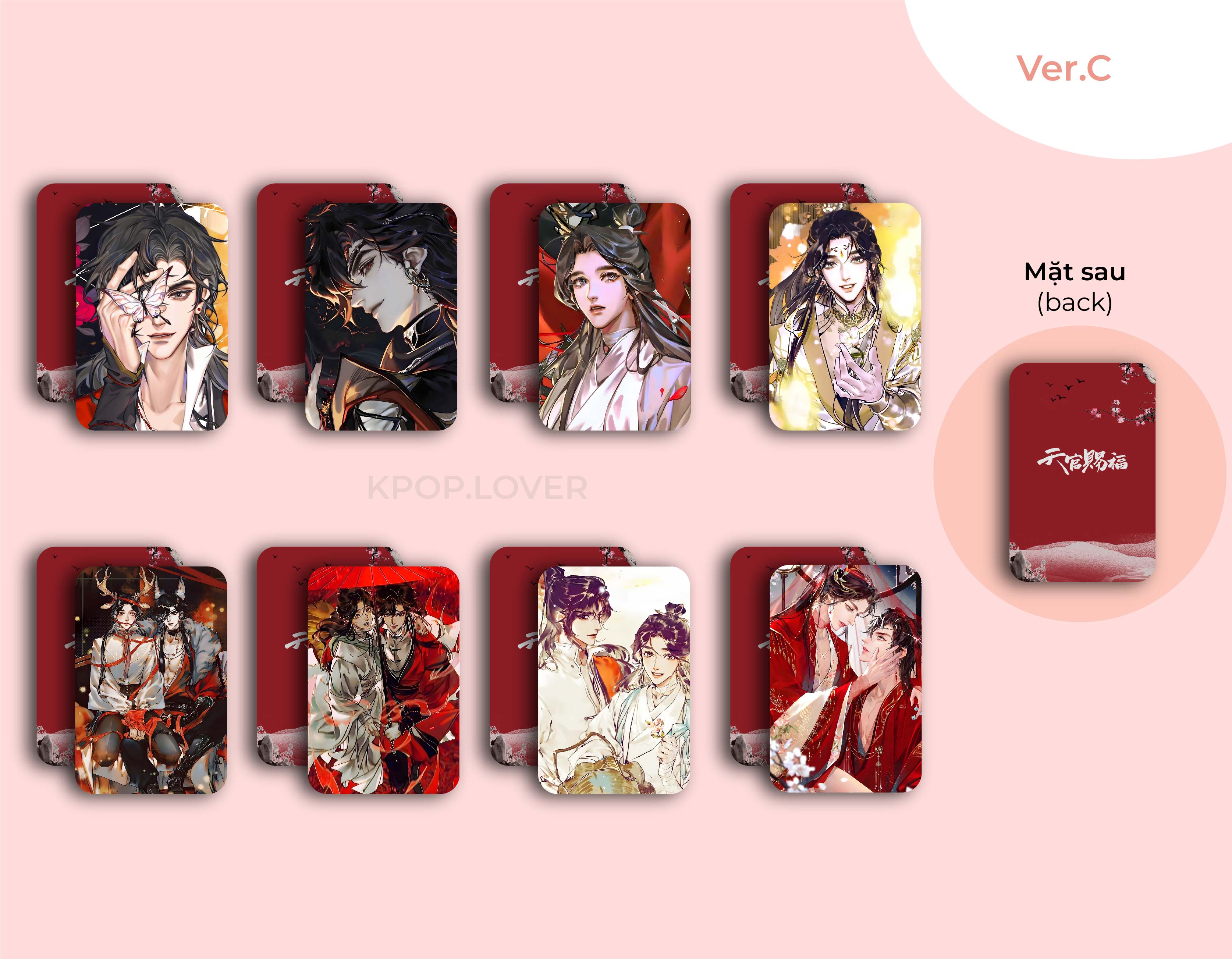 SET 8 CARD BO GÓC THIÊN QUAN TỨ PHÚC