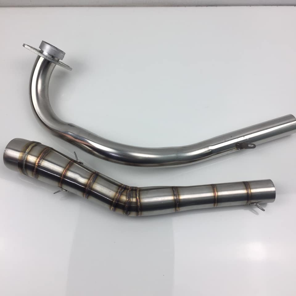 Cổ pô 2 khúc INOX 304 (cổ gắn các loại pô lon)
