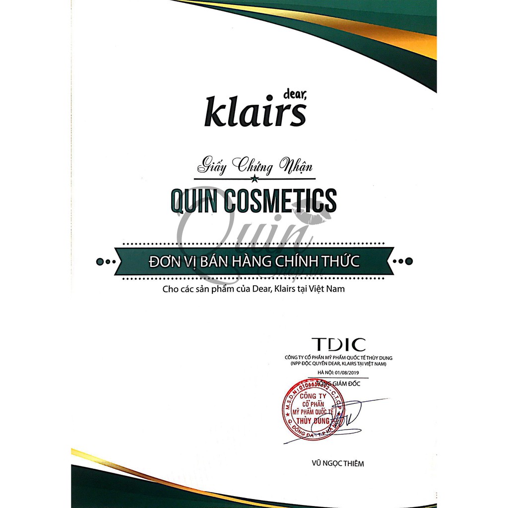 [HCM]Nước Hoa Hồng Klairs Supple Preparation Toner