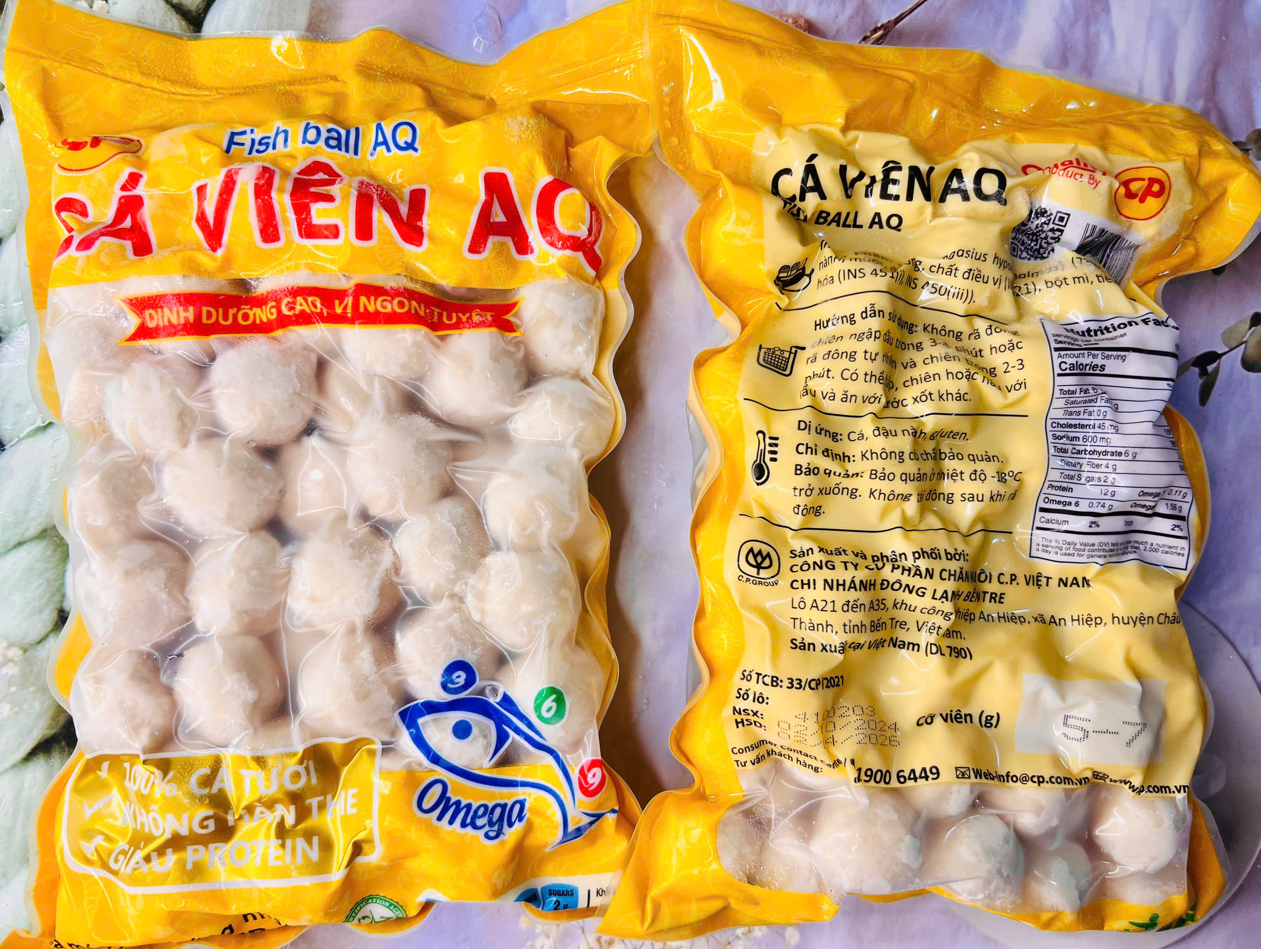 500G Cá viên AQ Hàng CP
