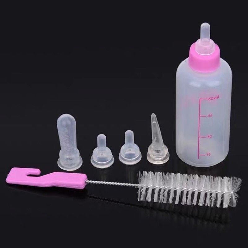 Bình sữa sơ sinh cho chó mèo con