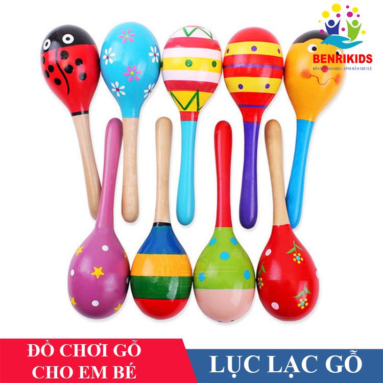 Đồ Chơi Cho Trẻ Sơ Sinh,Lục Lạc Chùy Cho Bé,Quà Thôi Nôi,Đồ Chơi Gỗ Cho Trẻ Sơ Sinh