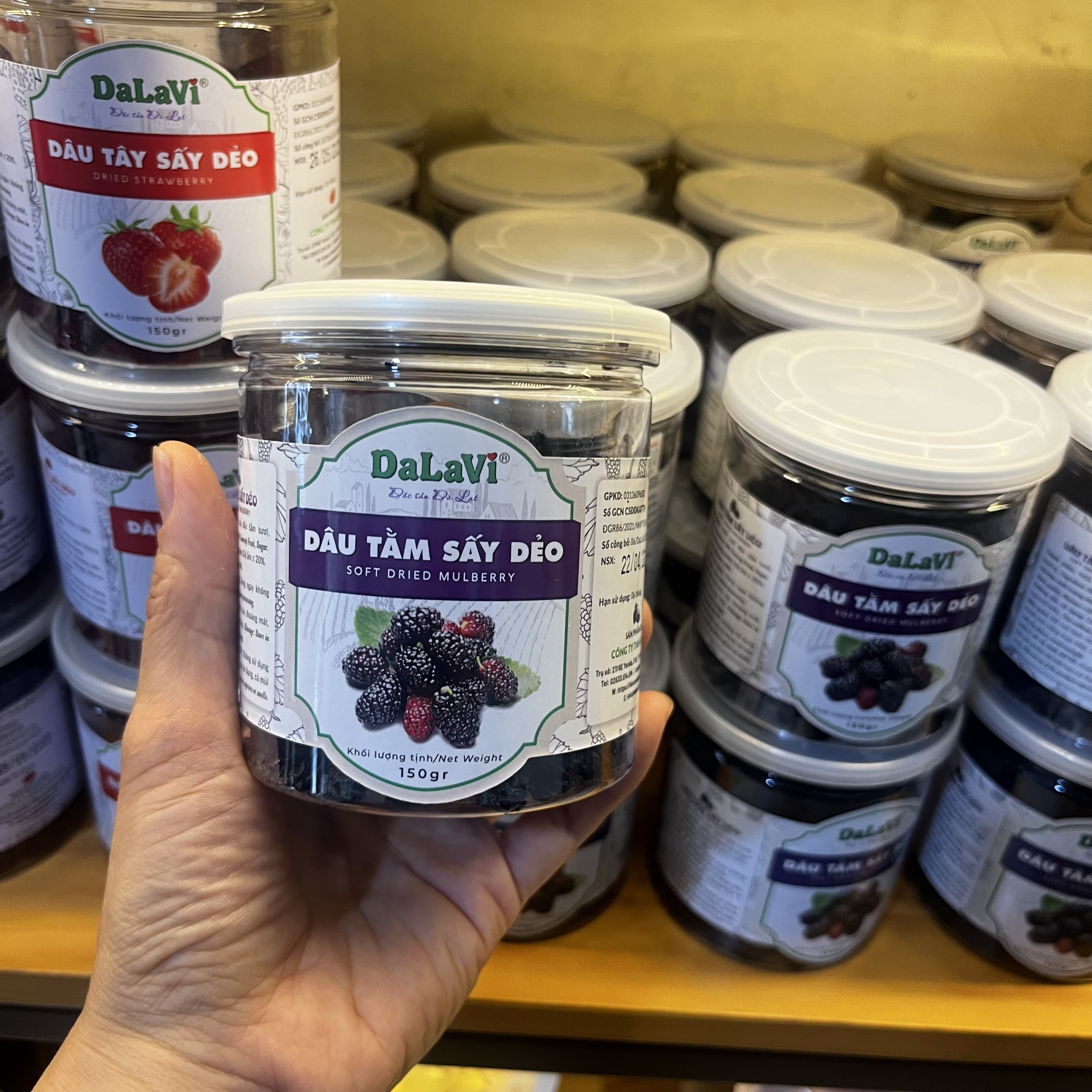 Dâu tằm Đà Lạt sấy dẻo Dalavi 150gr