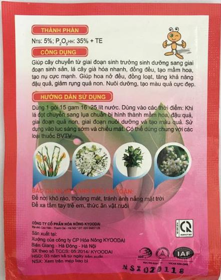 Phân bón Siêu bật mầm hoa gói 15g SIÊU RẺ