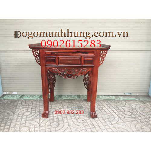 Bàn thờ gia tiên, bàn thờ phật, bàn thờ cúng, tủ thờ, bàn thờ tổ tiên , hàng loại 1, bàn thờ gia tiên gỗ muồng 1 tầng kích thước 88 x 107 x 61 hàng đẹp