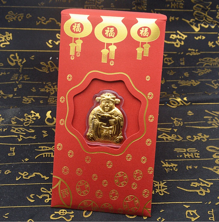 Bao lì xì mạ vàng thần tài