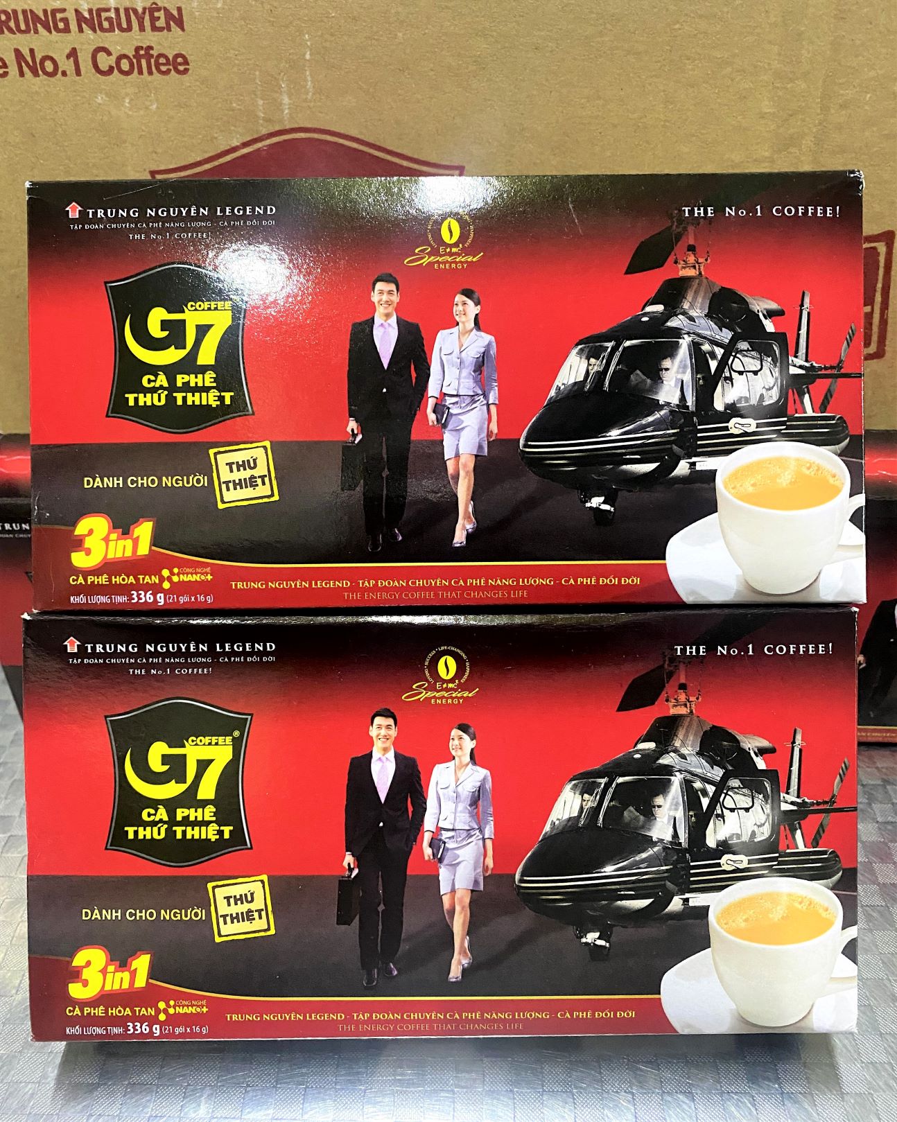 Trung Nguyên Cà Phê G7 Hòa Tan 3in1 336g (21 gói x 16g) GMO Free Multipack