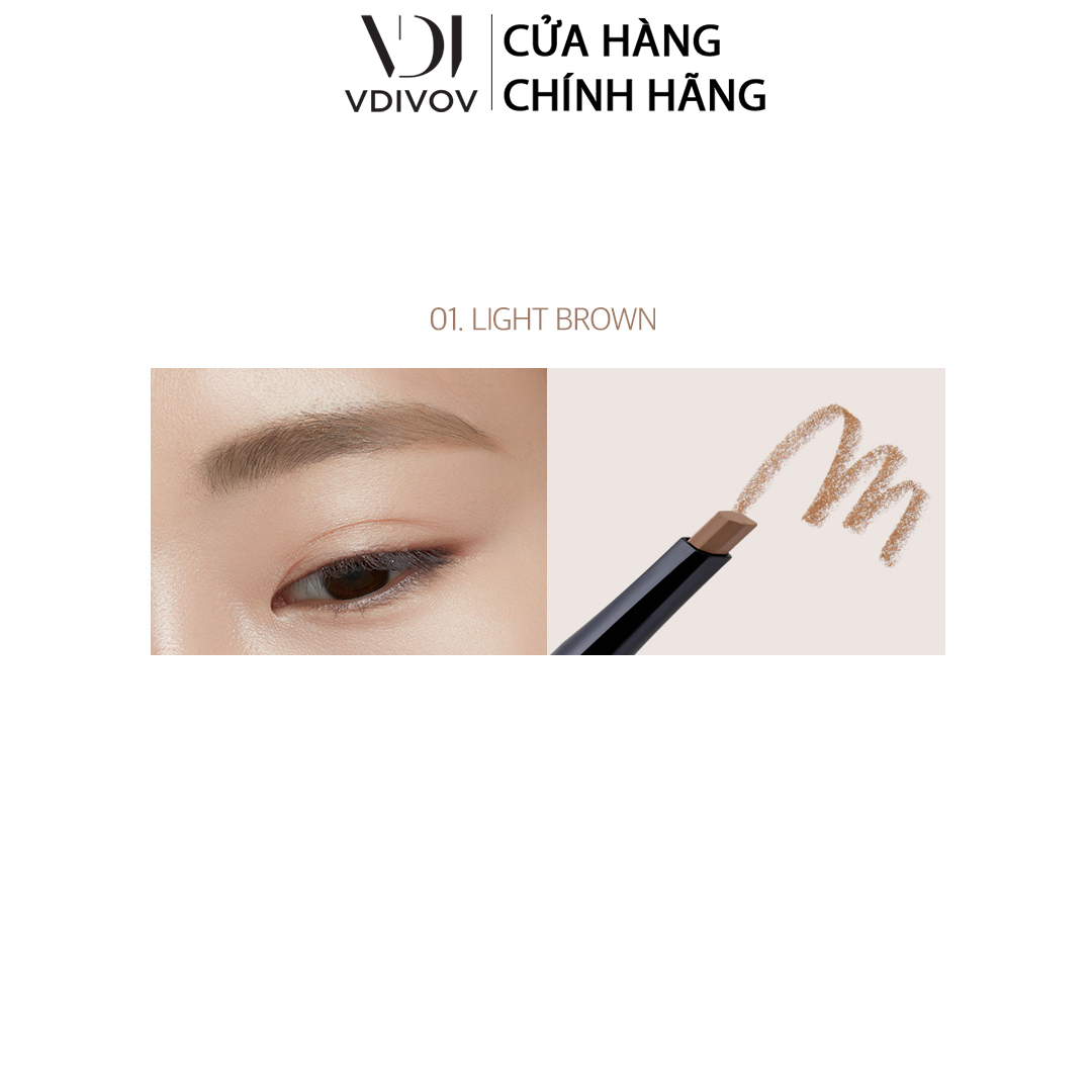 Chì kẻ mày bút vặn VDIVOV Mega Brow Pencil Auto 0.35g