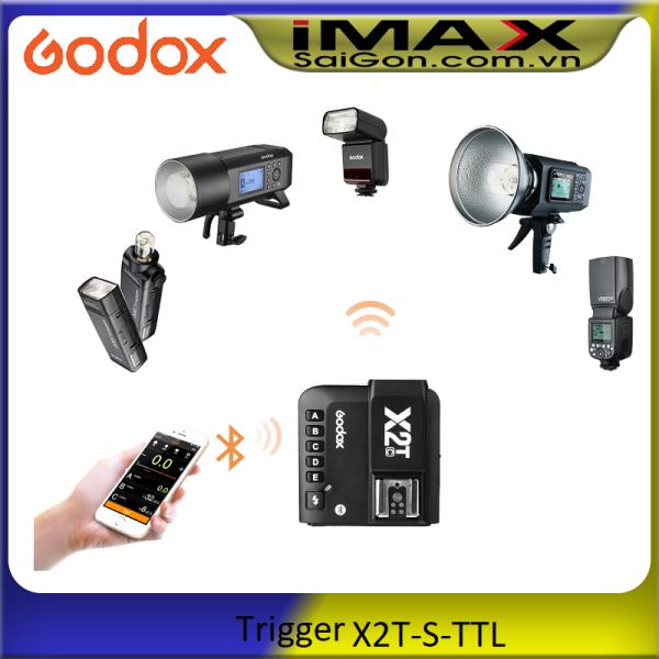 Điều khiển đèn Godox X2T-S-TTL 2.4G Wireless Flash Trigger cho Sony