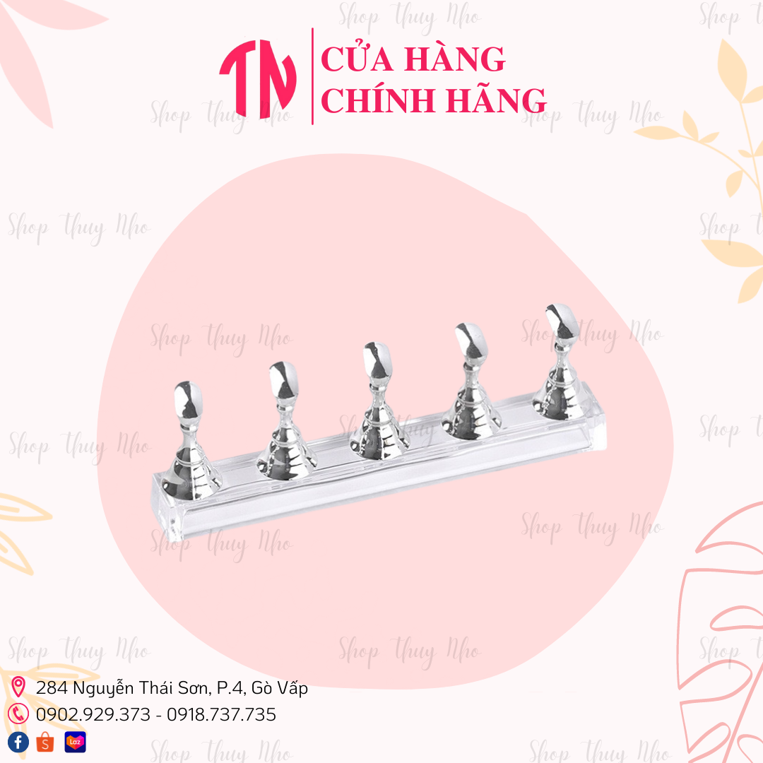 Bộ 5 chân đế kê móng giả tập vẽ nâm châm chắc chắn cao cấp dụng cụ làm móng tay chuyên nghiệp nghệ thuật nail