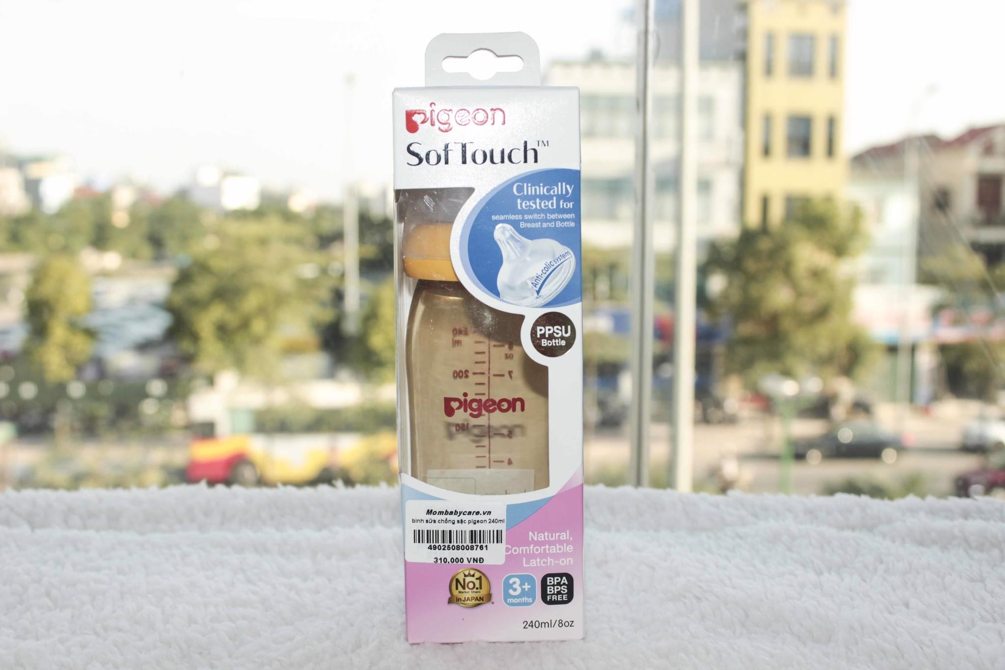 BÌNH PIGEON CỔ RỘNG SOFTOUCH 160ML-240ML