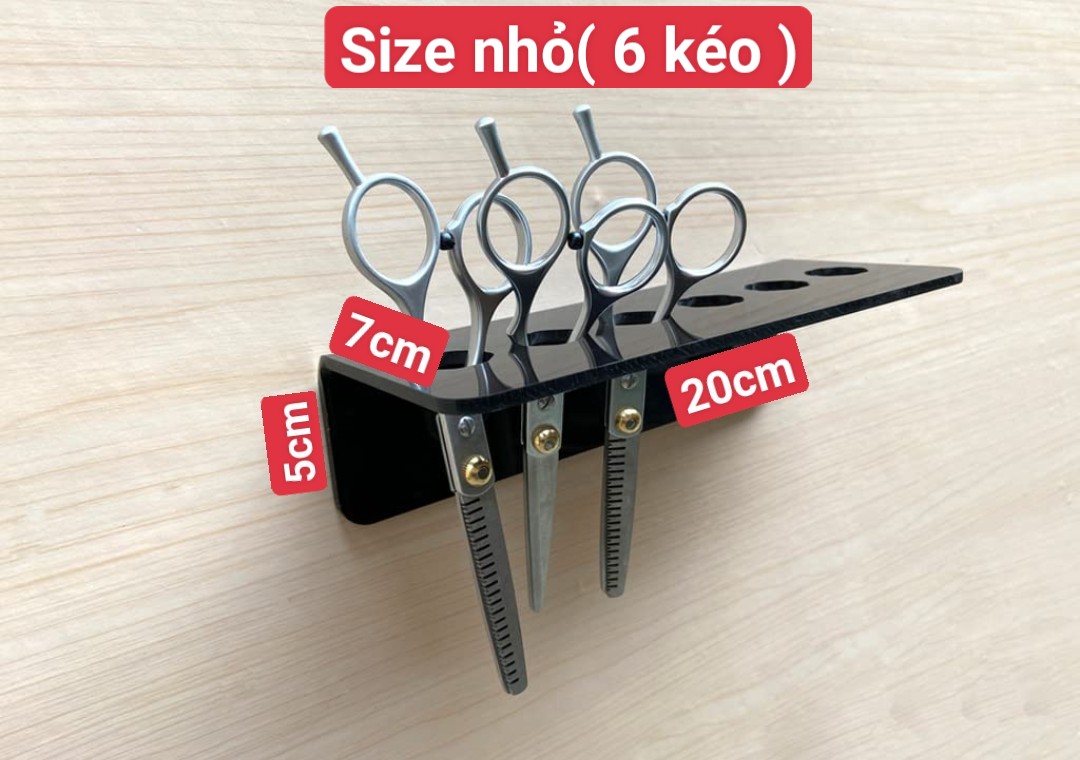 Kệ để kéo cắt tóc bằng mica