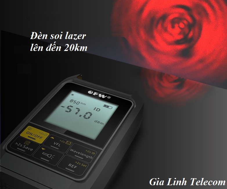 Máy đo công suất quang pin sạc OFW 4in1