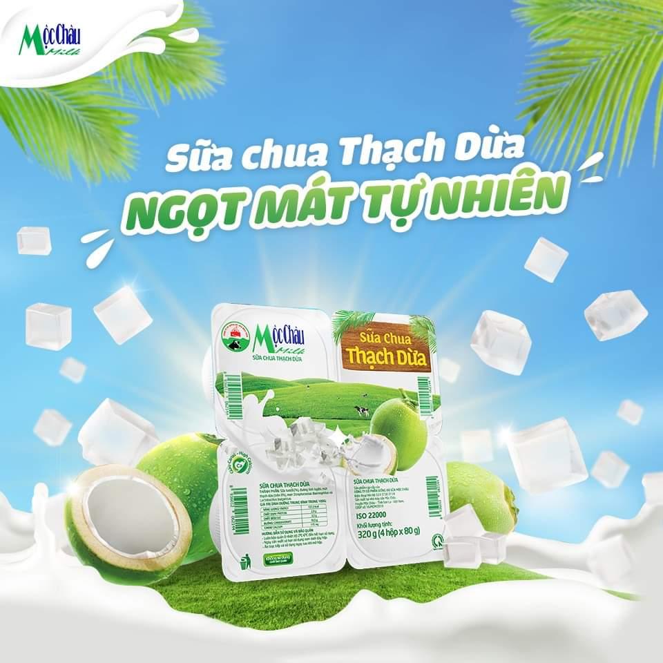 Thùng 48 hộp Sữa chua ăn mộc châu milk