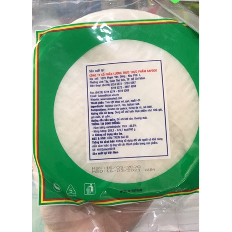 Bánh tráng cuốn gỏi ăn liền Safoco 200g