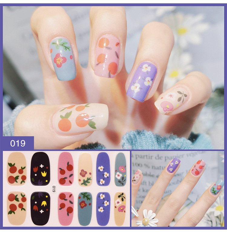 Bộ sticker dán móng tay trang trí 3D