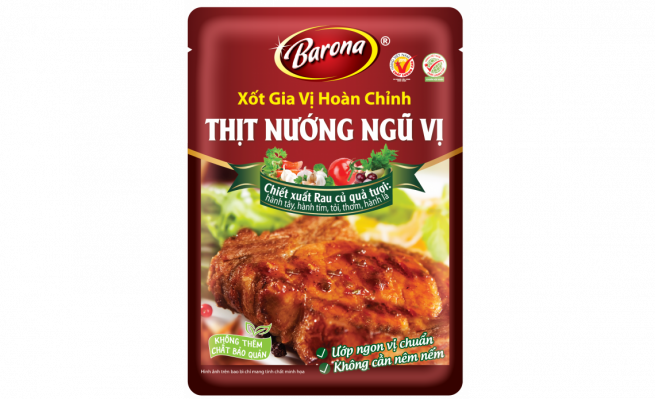 XỐT GIA VỊ HOÀN CHỈNH BARONA - THỊT NƯỚNG NGŨ VỊ