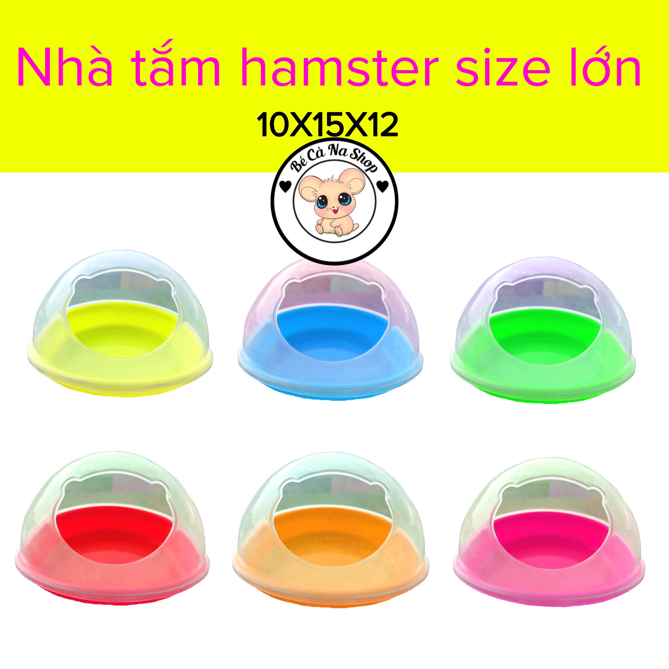 nhà tắm gấu size lớn cho hamster