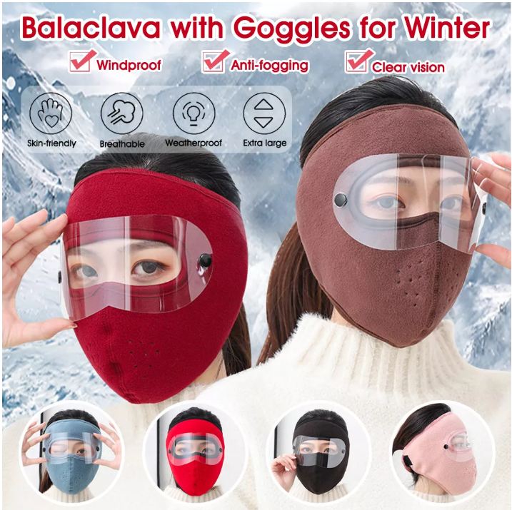 Khẩu trang Ninja Kín Mặt Có Kính
