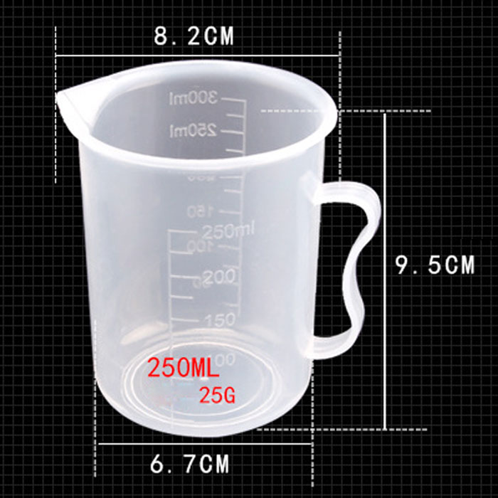 [HCM]Bộ 4 Ca Đong Nhựa Pha Chế Trà Sữa 300ML
