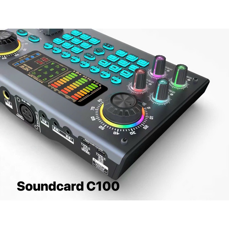 Bộ Soundcard C100 kèm nguồn 48V
